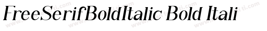 FreeSerifBoldItalic Bold Italic字体转换